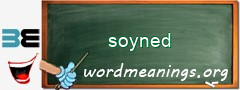 WordMeaning blackboard for soyned